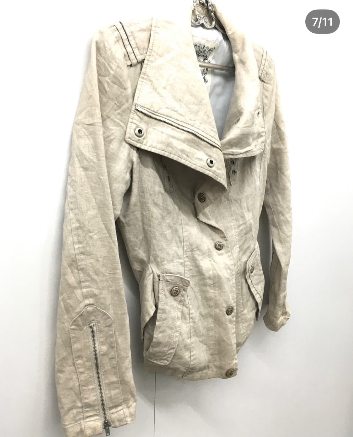 Slim fit zipper detail jacket 상품이미지4