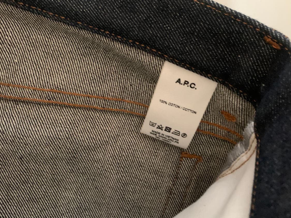 Apc 진스탠다드 생지 데님 29 새상품 상품이미지6