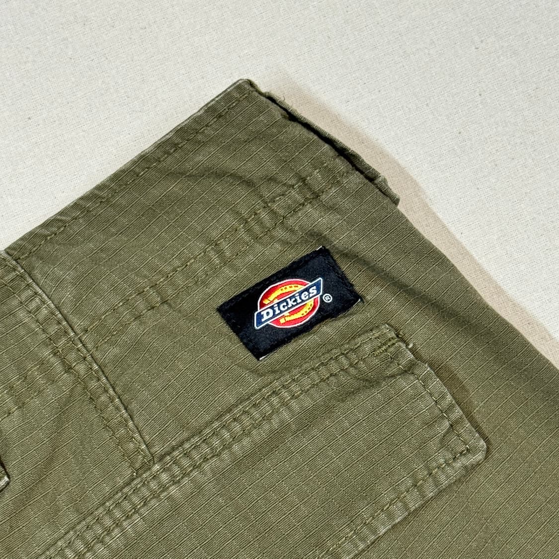 34inch) 디키즈 올리브 카키 립스탑 카고팬츠 면바지 상품이미지6