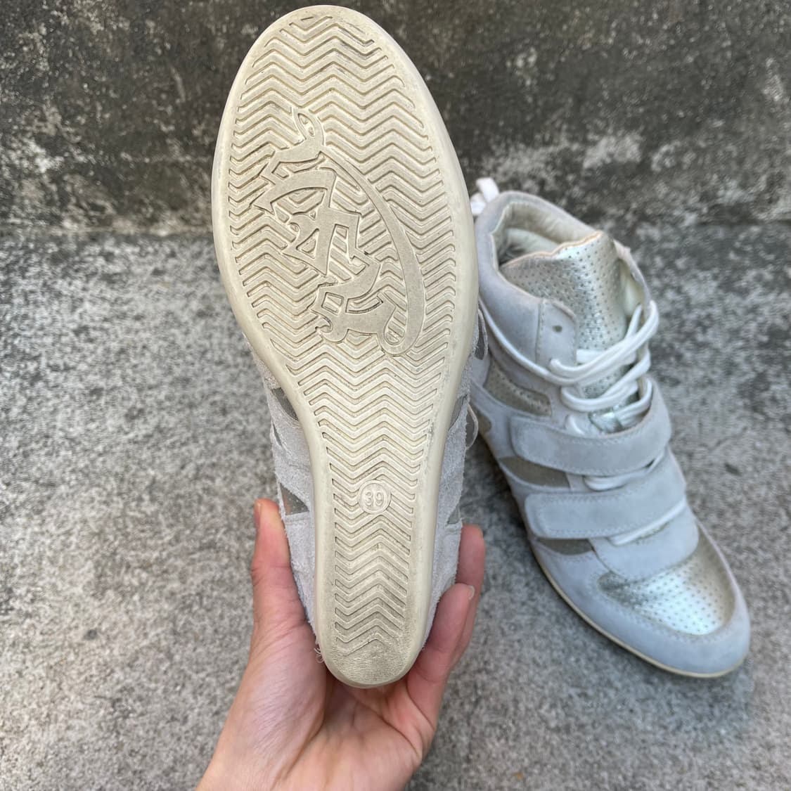 [39] ASH 스웨이드 웨지힐 스니커즈 (250) 상품이미지7