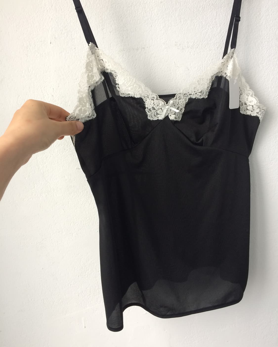 Lace trimming sleeveless 상품이미지3