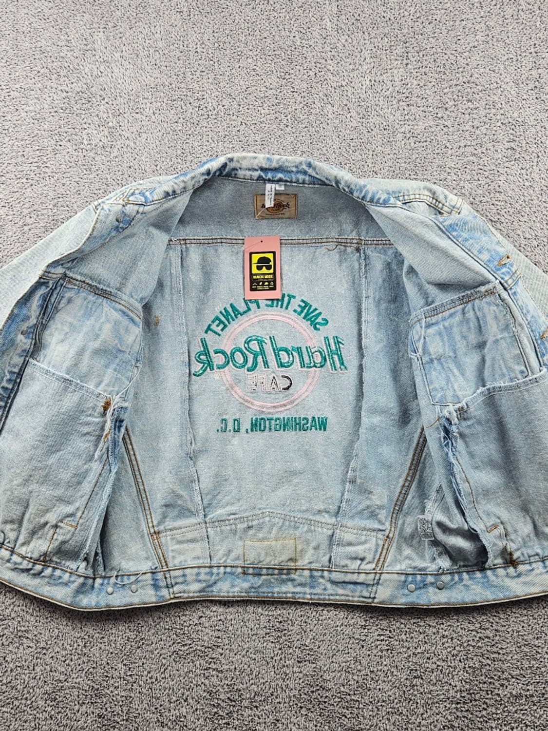 하드락카페 자수 백로고 데님 트러커 자켓 ( S ) / 9409 상품이미지9