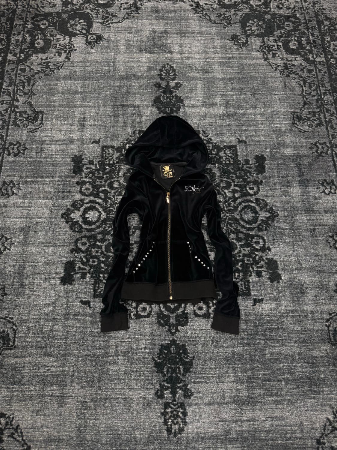 Sakhr by roen velour training set up 상품이미지3