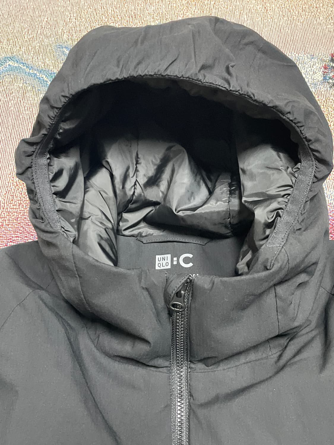 [M] Uniqlo C 퍼프테크파카 블랙 상품이미지2