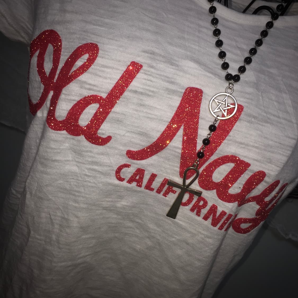 Old Navy bokashi detail white T 상품이미지4