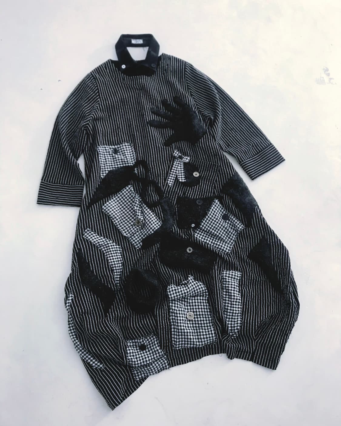 Custom) Stripe pocket mix long onepiece 상품이미지7