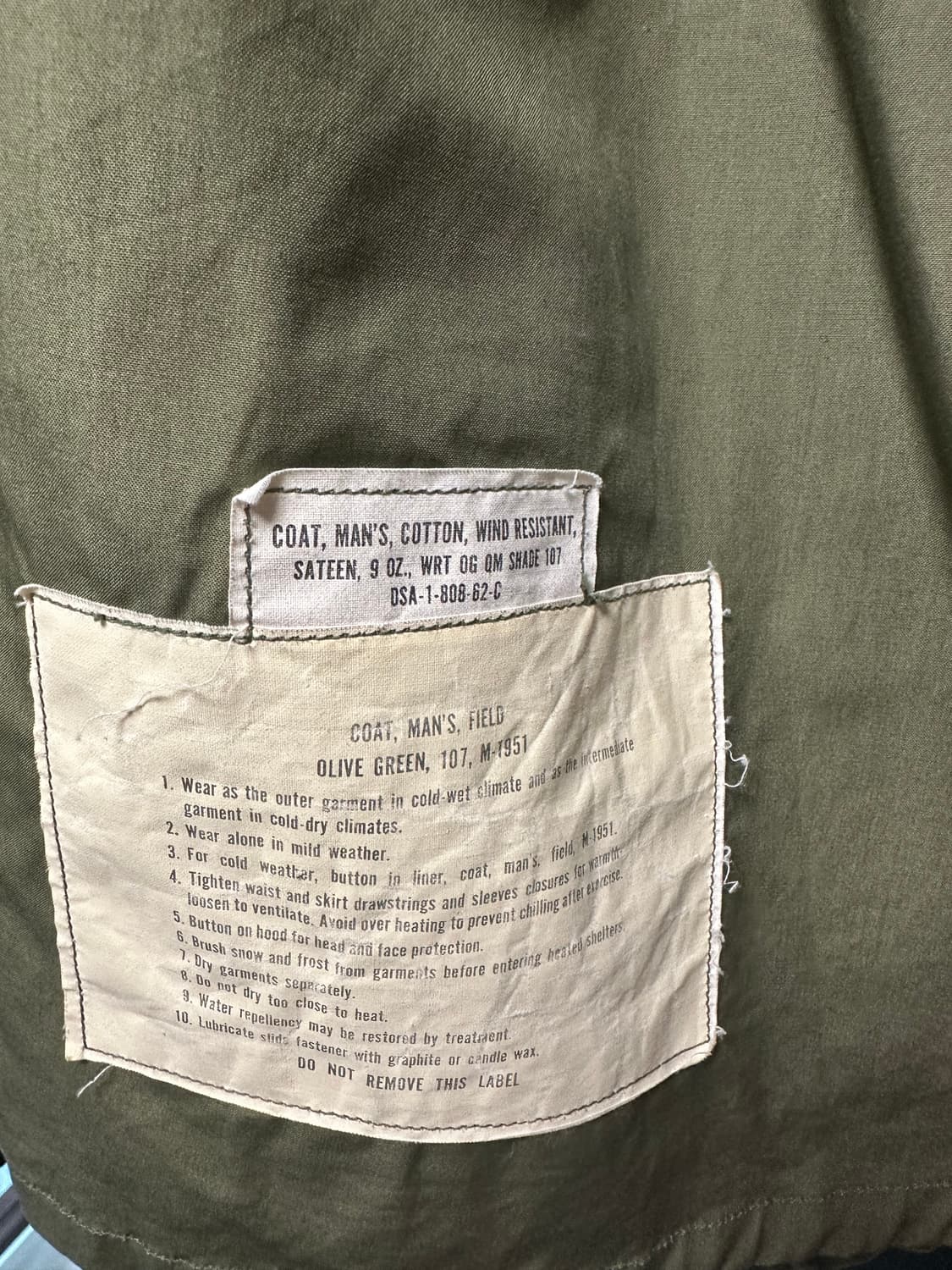 미군 오리지널 M51 필드자켓 상품이미지3