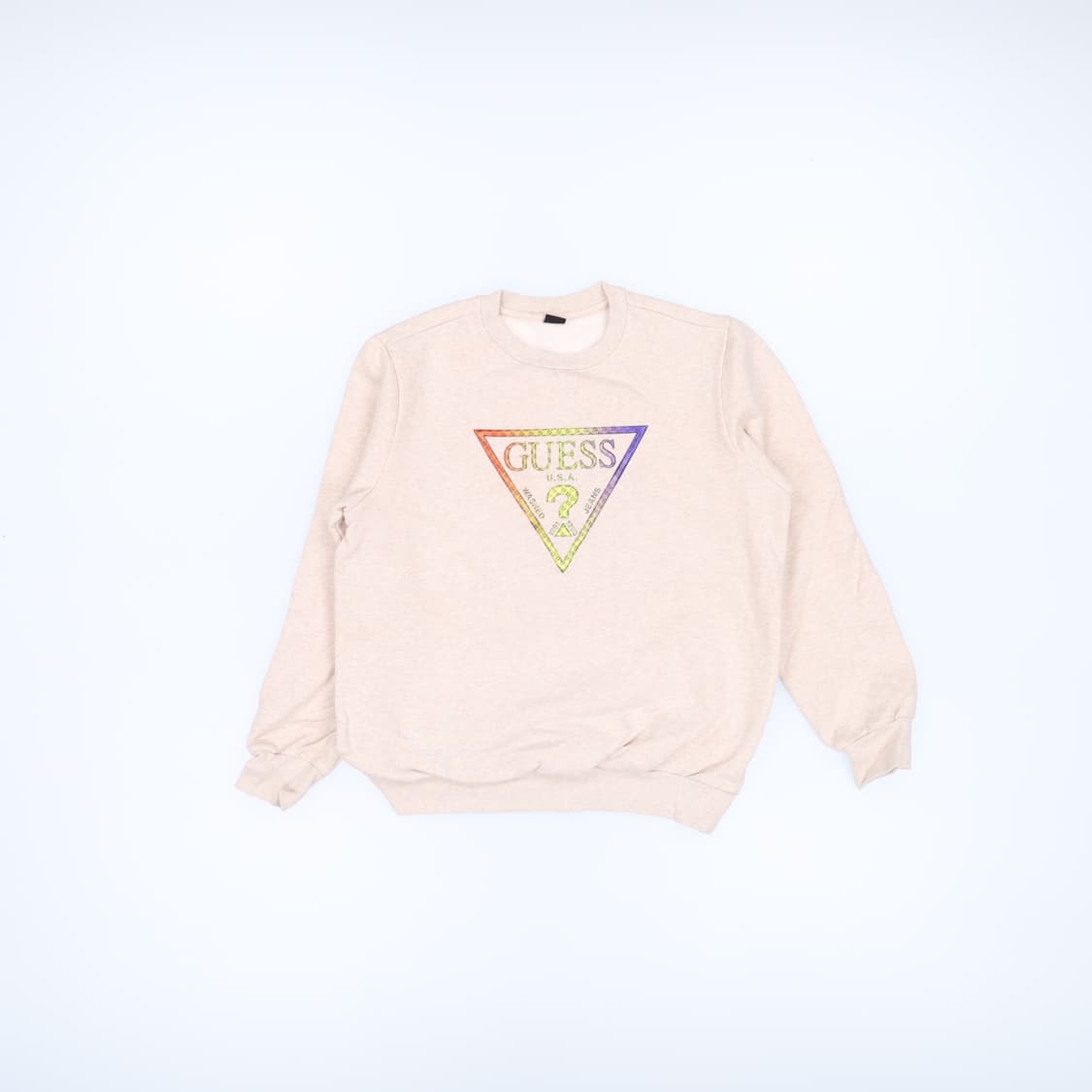 [80] 게스 여성 기모 삼각로고 맨투맨 스웻셔츠 0112J 상품이미지1