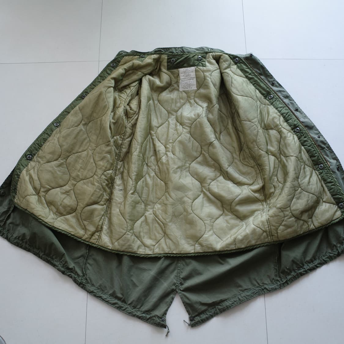 70s 오리지널 미군 M65 피쉬테일 파카 세트 스몰-레귤러 상품이미지6