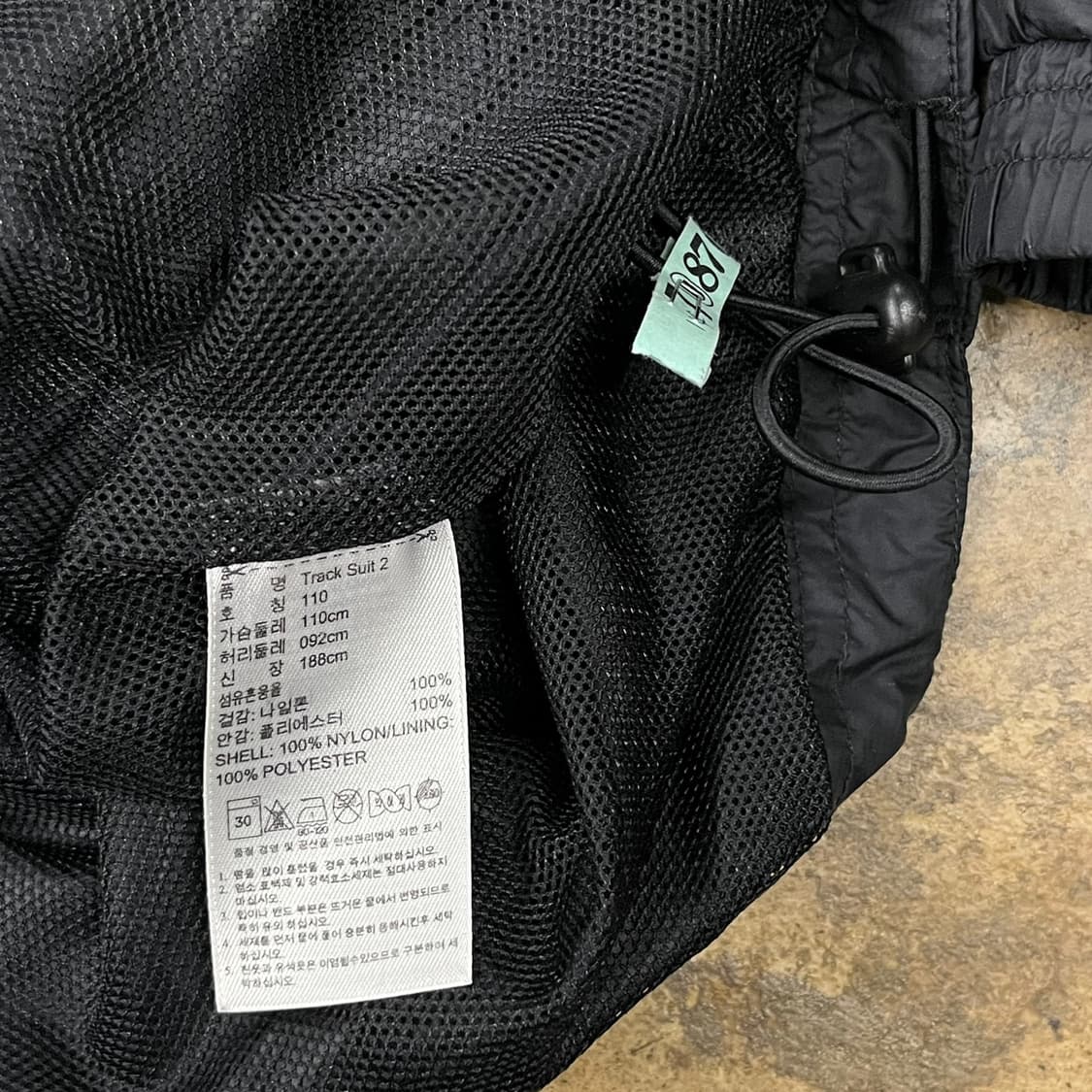 [정품/110] 아디다스 블랙 레드 바람막이 자켓 b16 상품이미지6