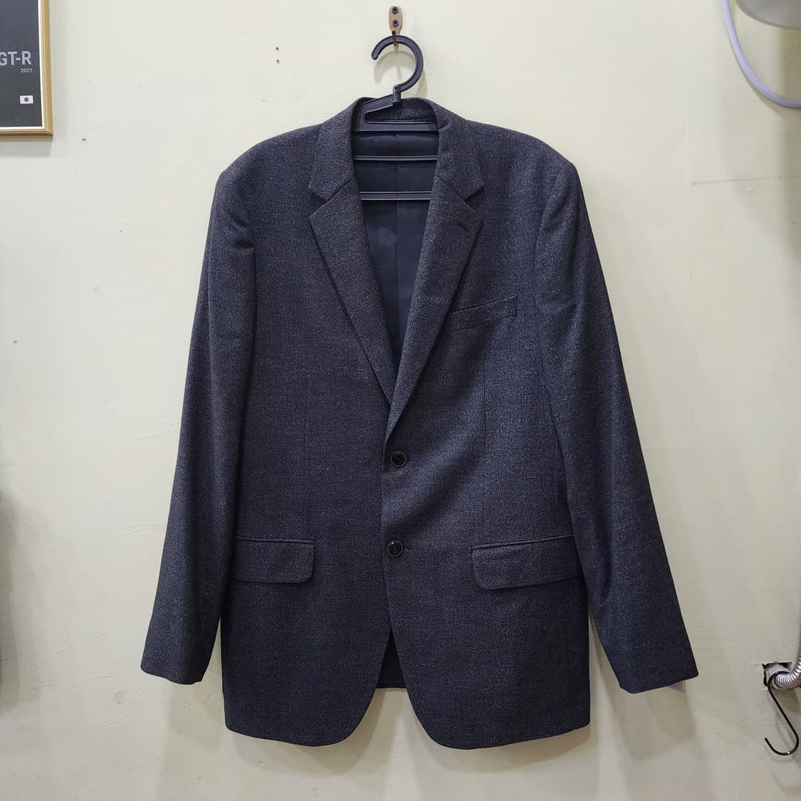 [105] CHESTER 캐시미어 블렌드 수트 셋업 (차콜 네이비) 상품이미지1