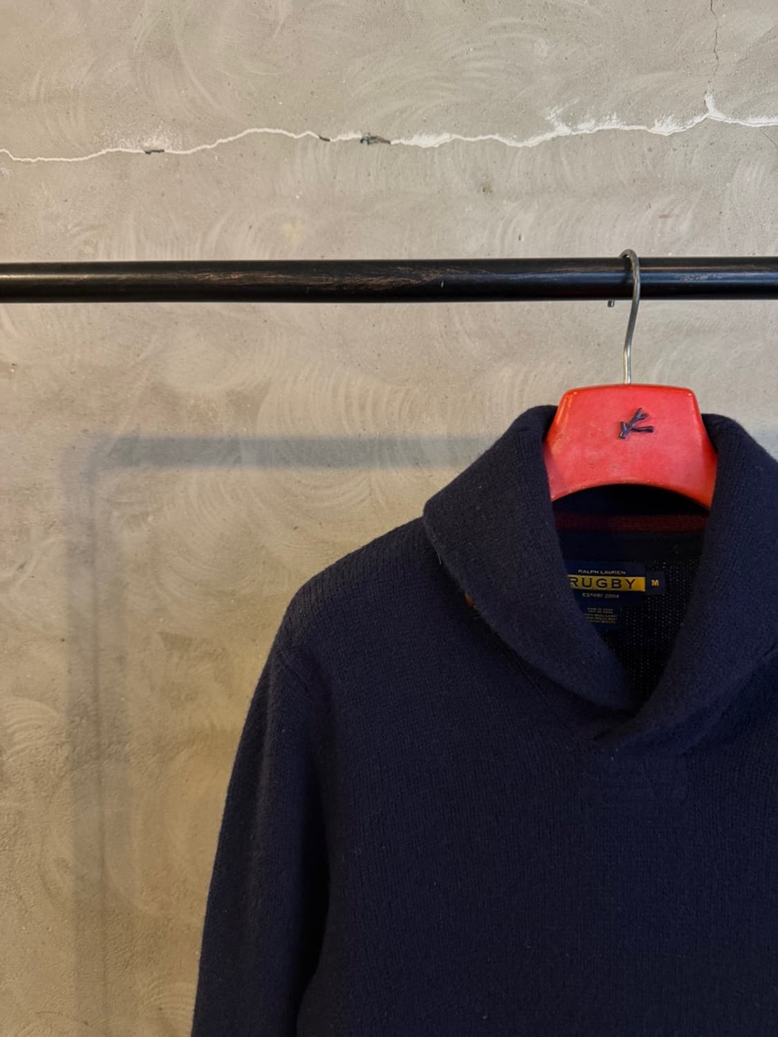 랄프로렌 럭비 숄칼라 니트 슬림100 상품이미지2