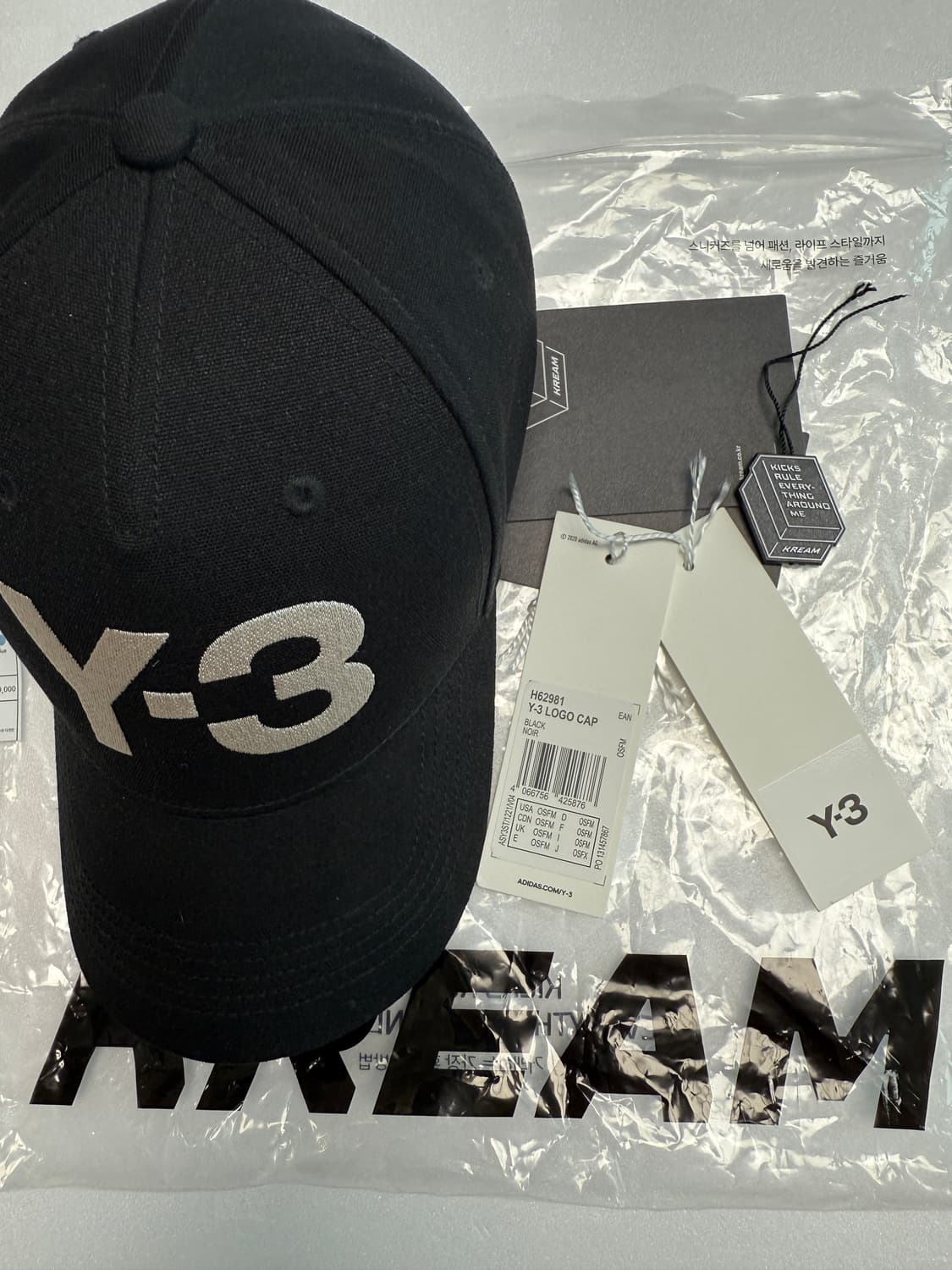 Y-3 로고 캡 블랙 OSFM 상품이미지1