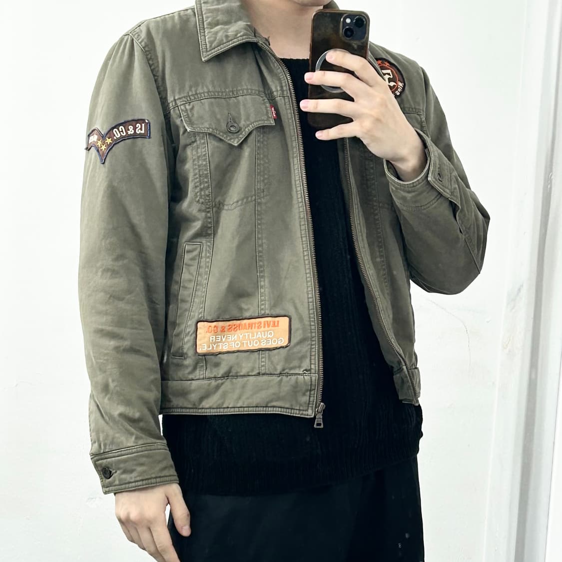 리바이스 패치워크 밀리터리 자켓 상품이미지3