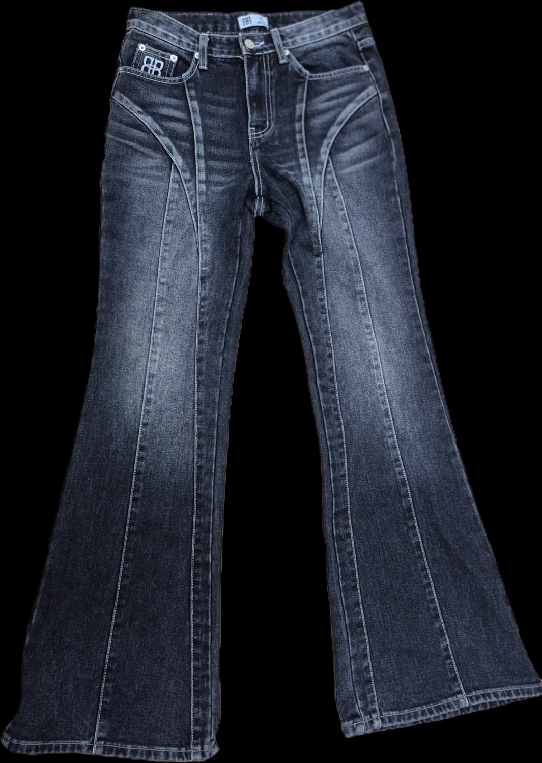 락케이크 클라라 부츠컷 진 블랙 clara bootcut jeans 상품이미지5