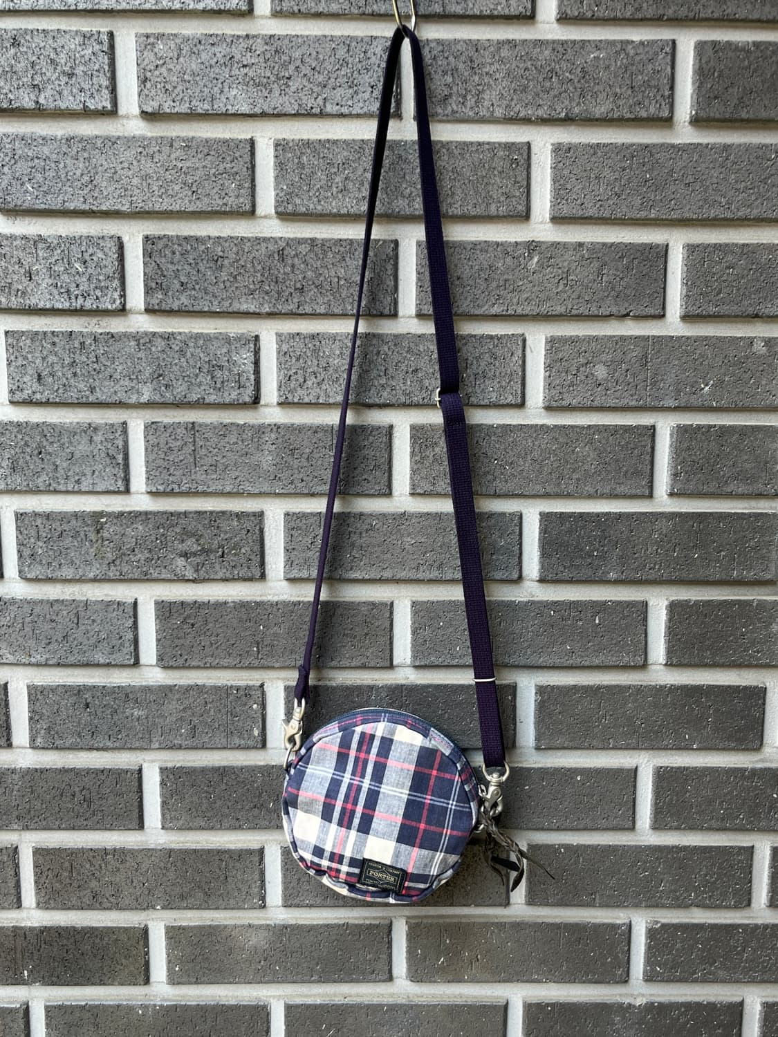 Porter 포터 타탄체크 원형 백  상품이미지5