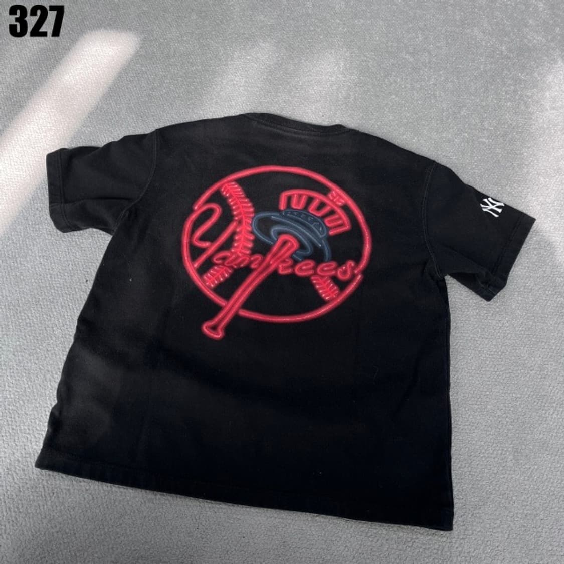 MLB 블랙 반팔티 아동 상품이미지6