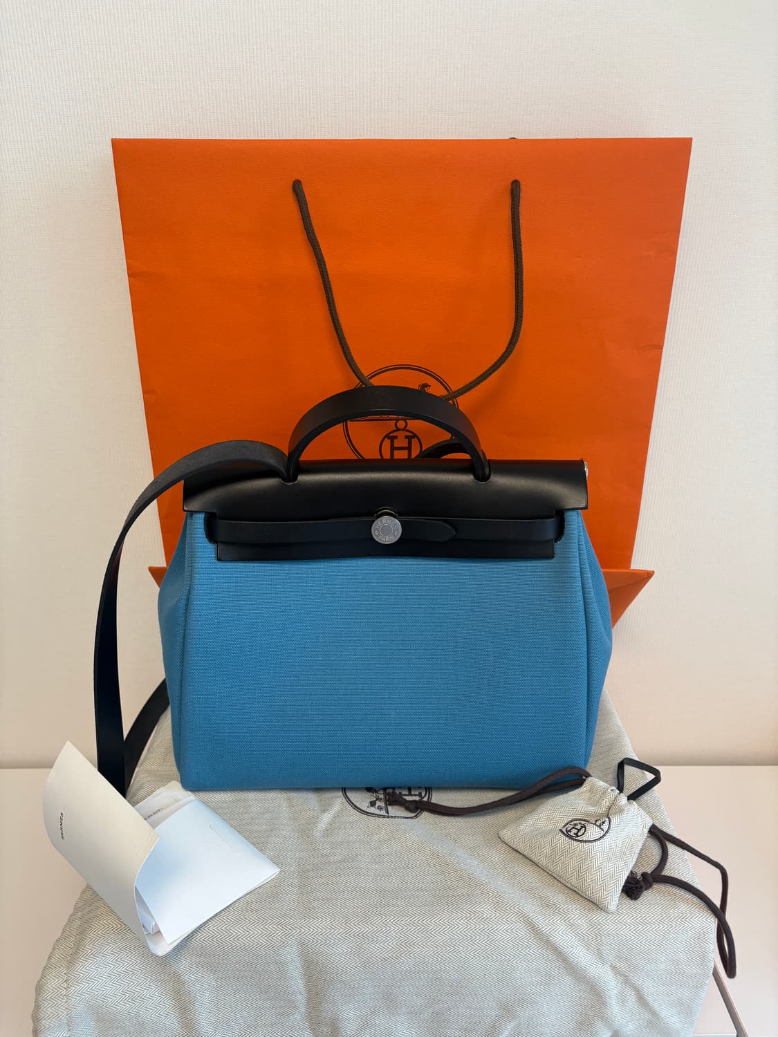 에르메스 에르백31 뉴블루진 w각인 상품이미지1