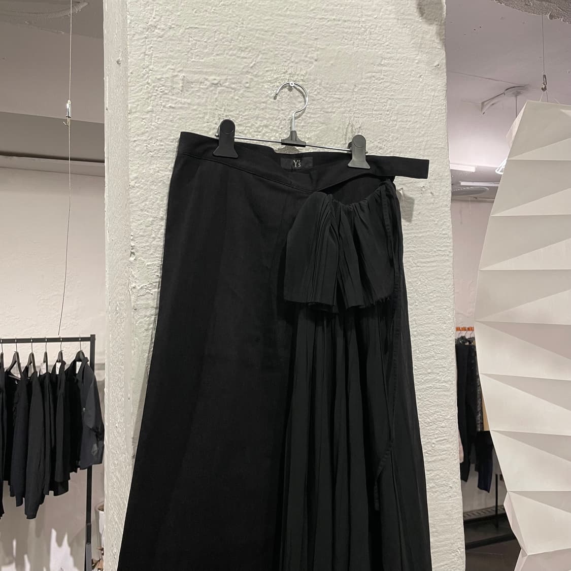 요지야마모토 레이스 레이어드 데님 스커트 상품이미지2