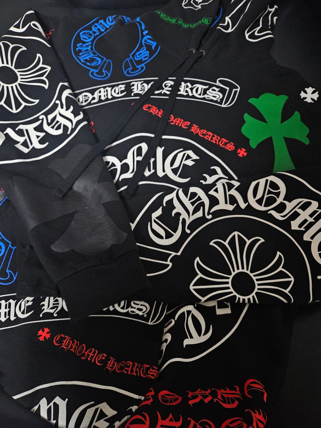 XL 크롬하츠 스탠실후드티 상품이미지1