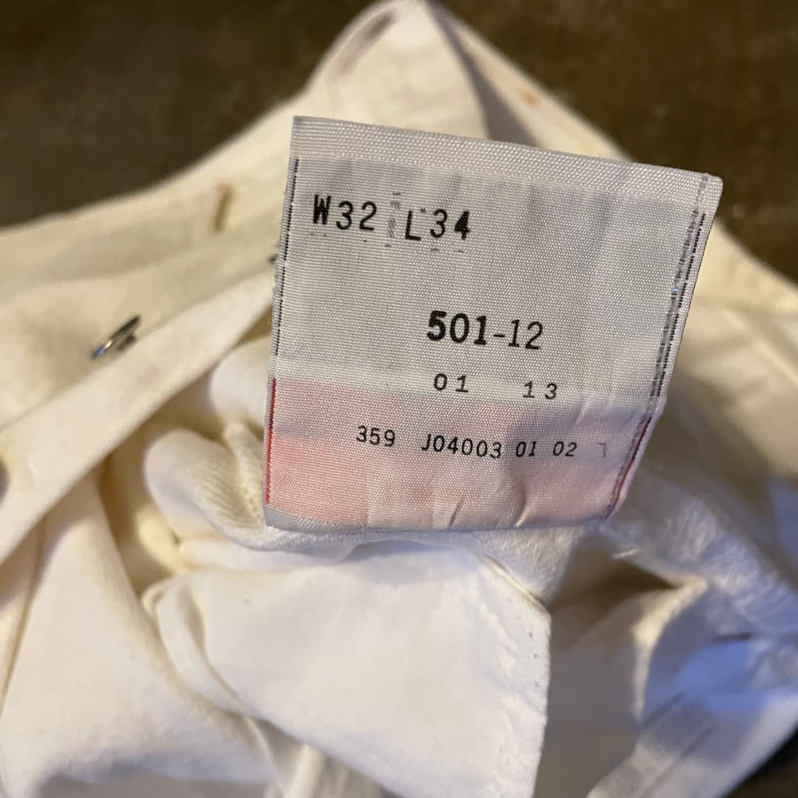 00s Levi's 501 white 상품이미지7