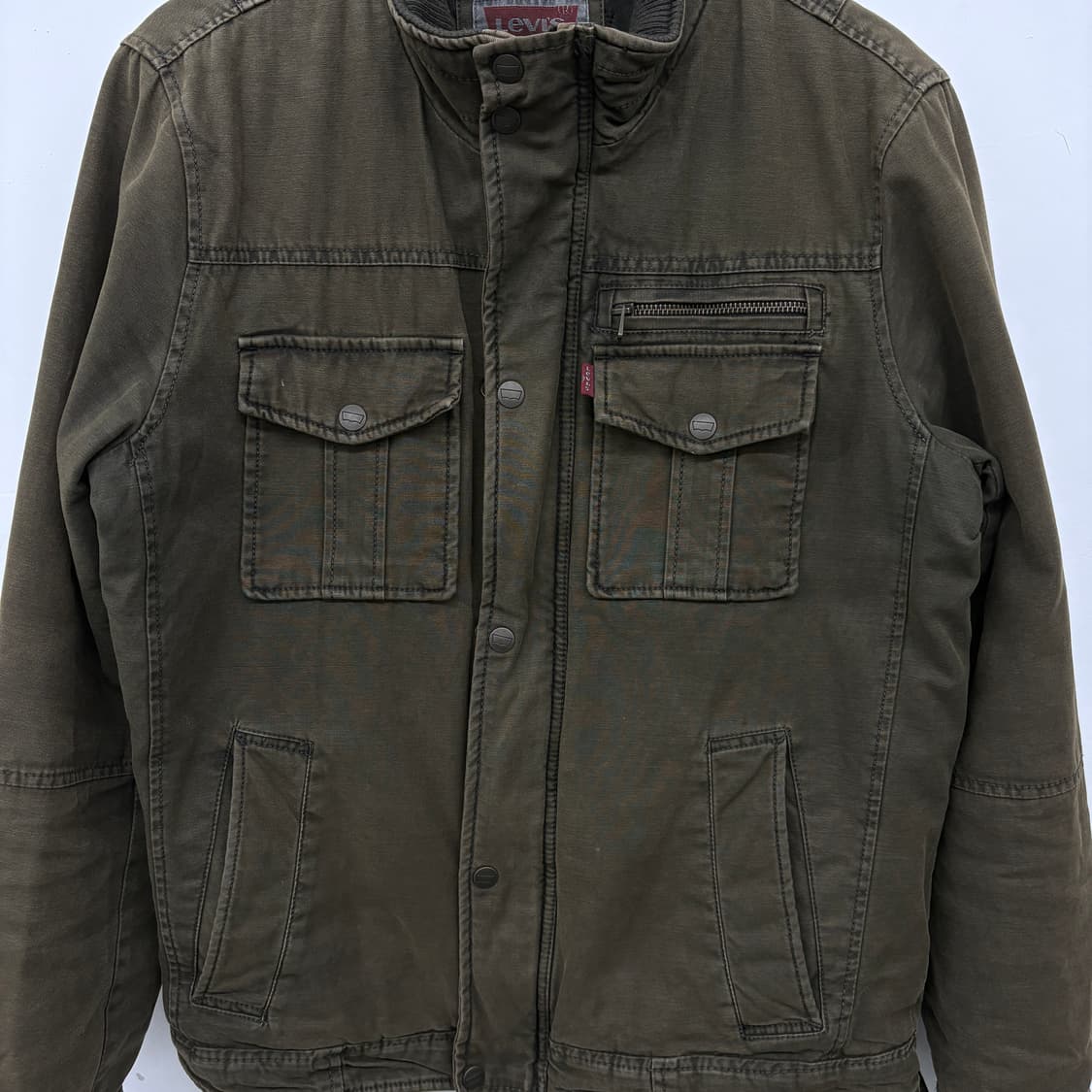 리바이스 카키색 야상 점퍼 남성 M 상품이미지2