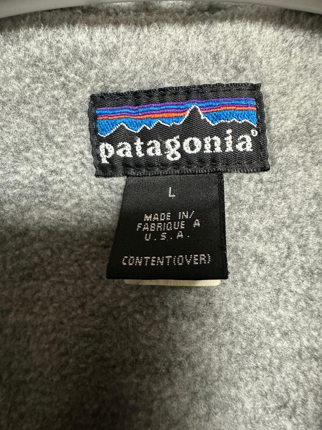 파타고니아 쉘드 신칠라 봄버 자켓 네이비/그레이 USA 빈티지 (L)  상품이미지3