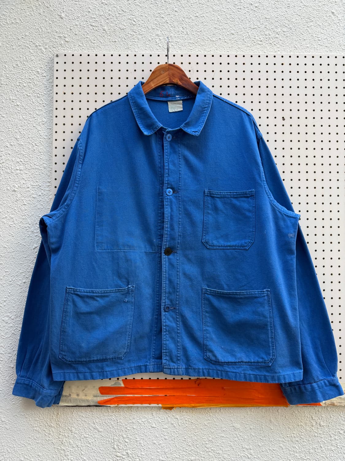1950,60s OLD MODEL WASHED FRENCH 프렌치워크자켓 상품이미지1