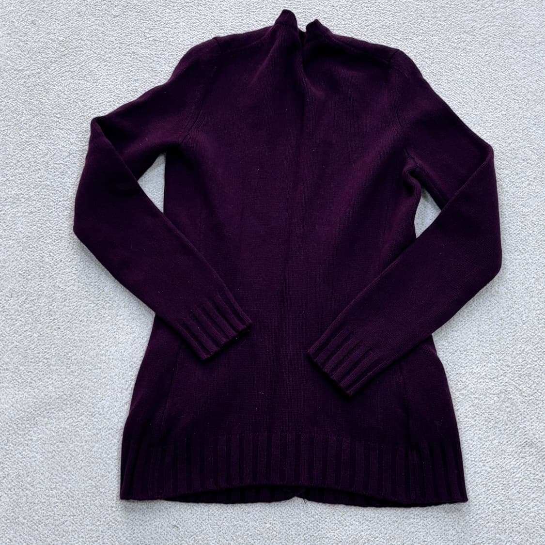 F 한섬시스템 버건디 가디건 자켓 0407E1 상품이미지2