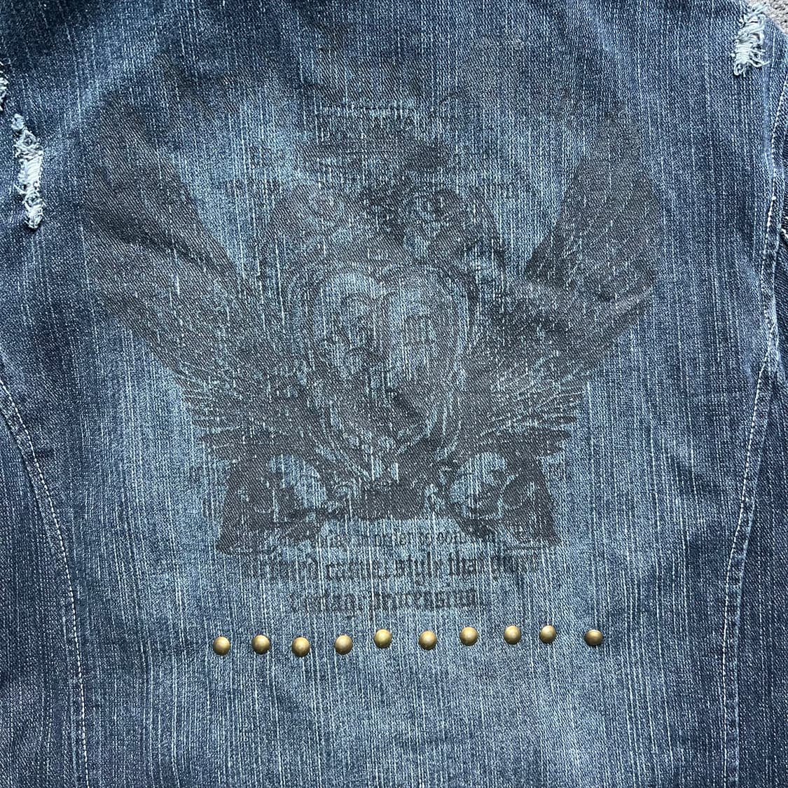빈티지 Y2K 스타일 데님 청자켓 [L]  상품이미지4