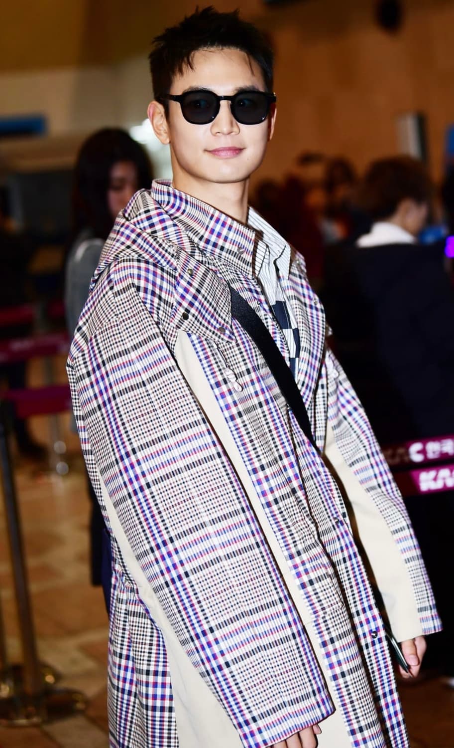 시스템옴므 래글런 체크 후드 코트 상품이미지2