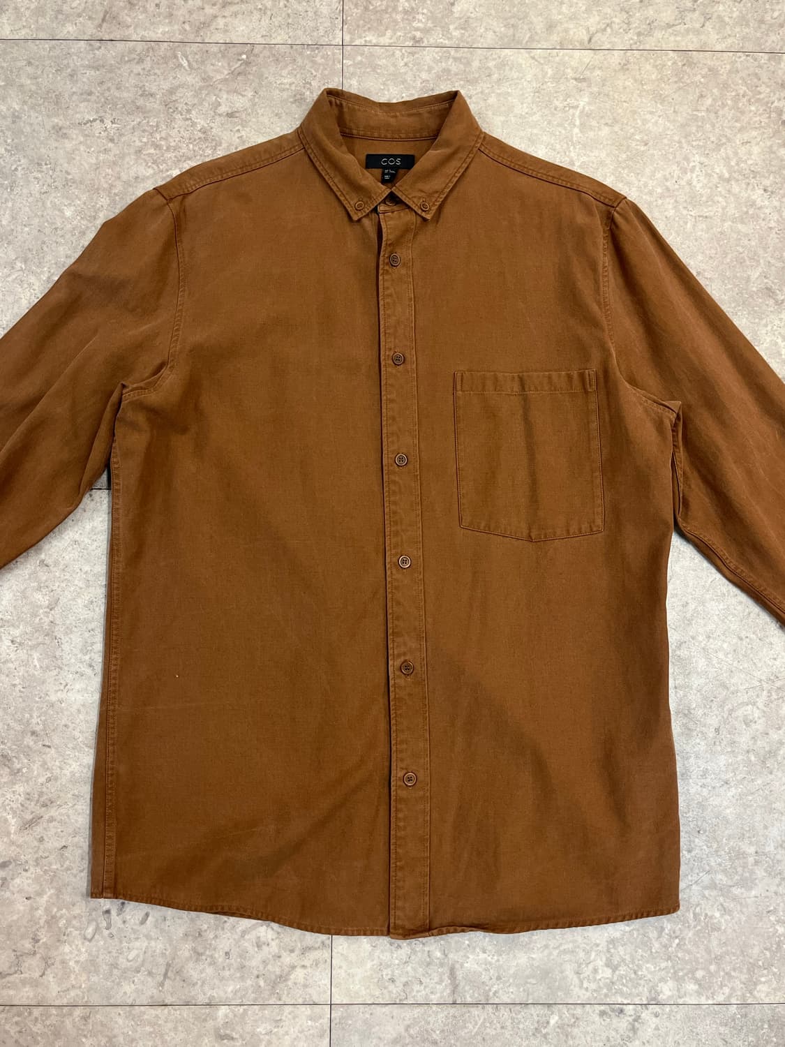 코스 셔츠 브라운 M #csz3280 상품이미지4