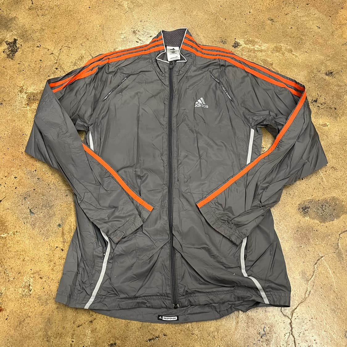 [정품/100] 아디다스 삼선 바람막이 그레이 오렌지 b8 상품이미지2