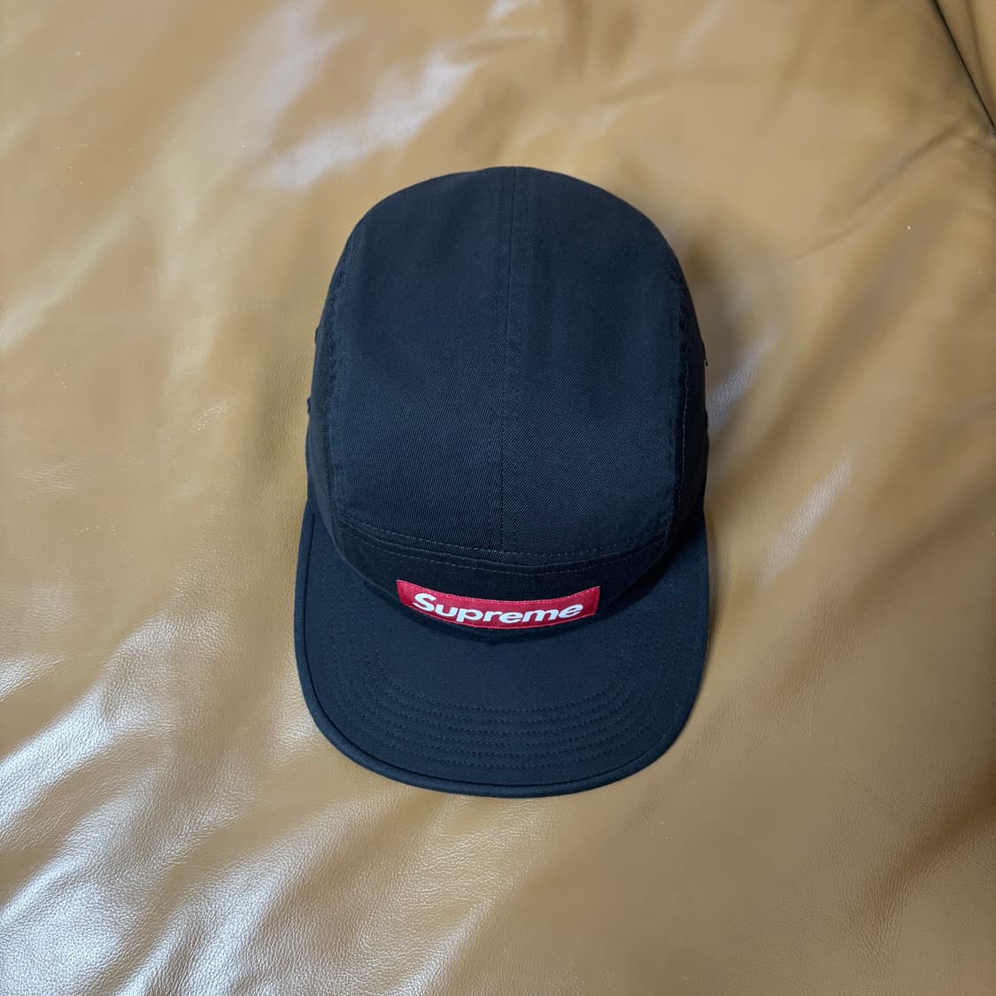 Supreme 슈프림 블랙 레드 박스로고 캠프캡 모자 (Black) 상품이미지5