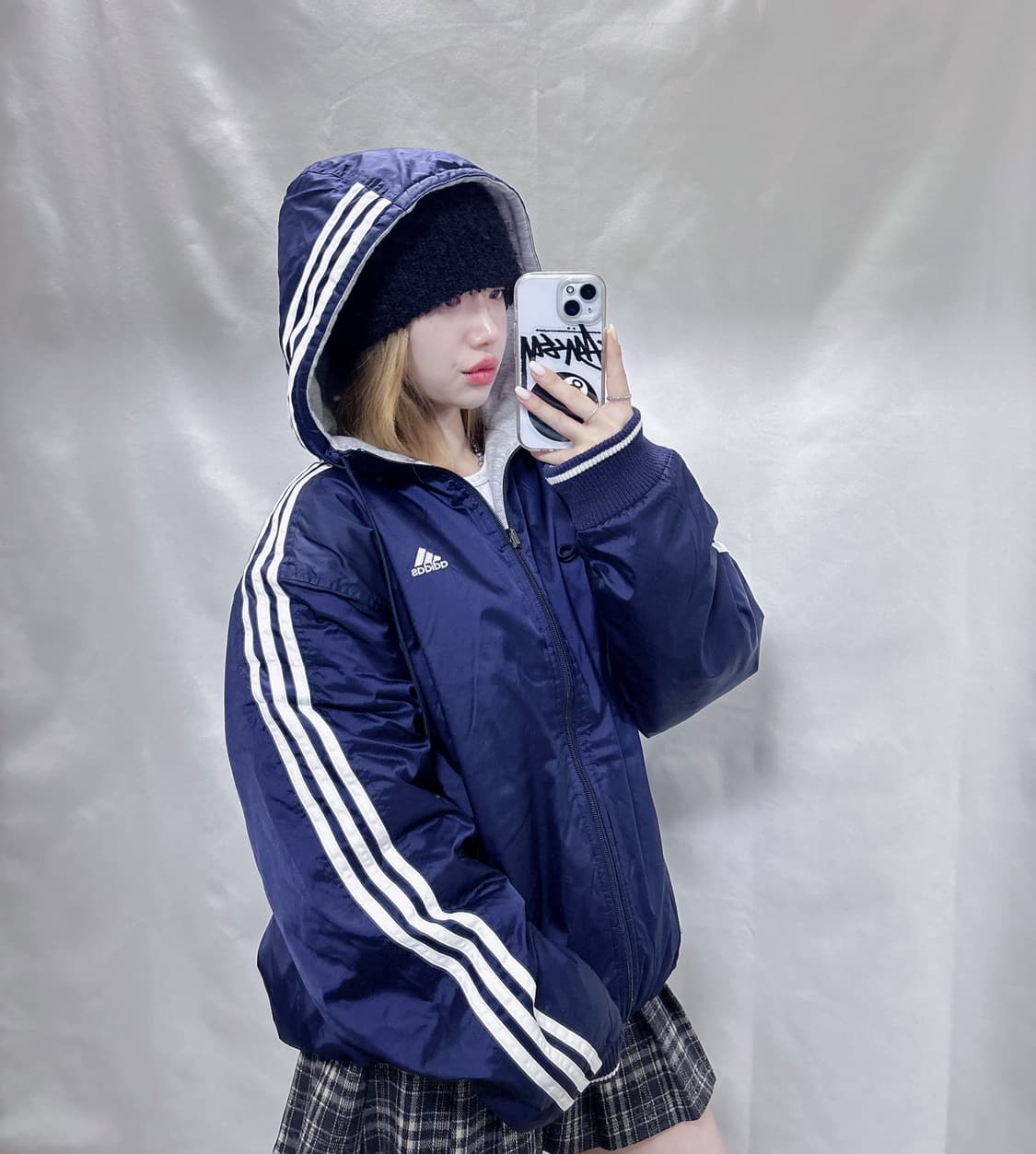 아디다스 00‘s 리버서블(양면) 오버핏 점퍼  상품이미지1