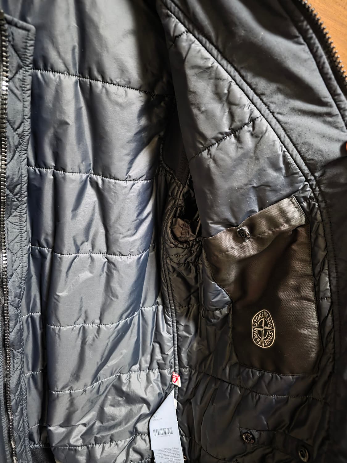 스톤아일랜드 나슬란 와트로자켓 블랙 L 상품이미지4