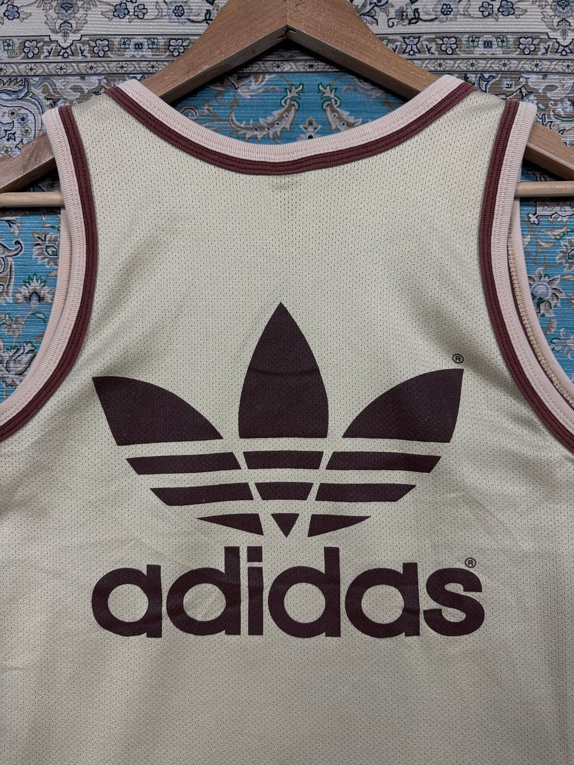 80S 아디다스 올드스쿨 베이지 브라운  나시1606 상품이미지5