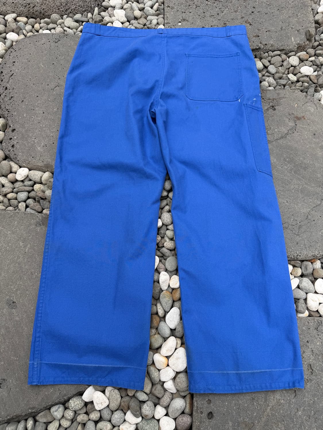 1990s WASHED BLUE WIDE 빈티지 프렌치와이드워크팬츠 상품이미지2