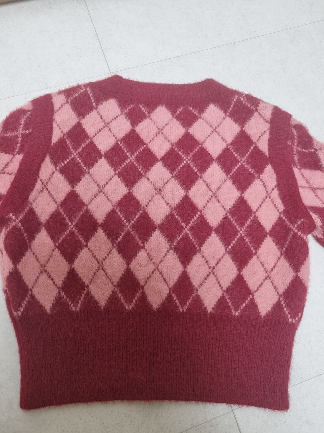 보카바카 아가일 니트 (한선화 착용) 상품이미지8