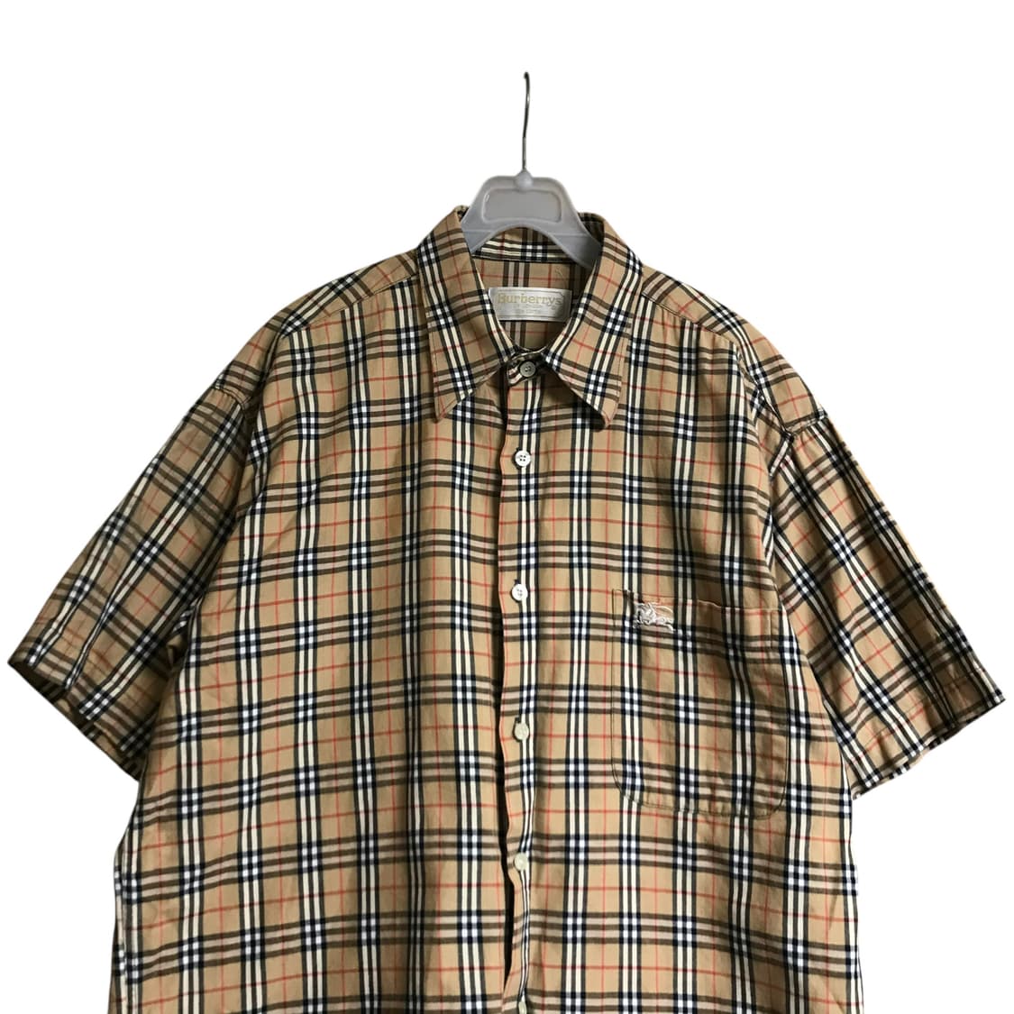 버버리 구형 90s 노바체크 반팔셔츠 상품이미지1