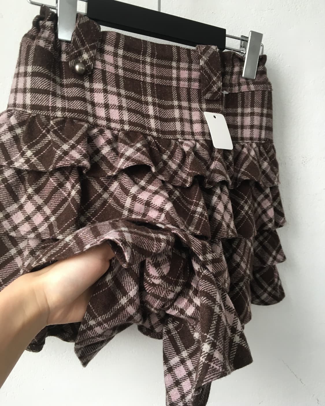 Check pattern woolen short 상품이미지4