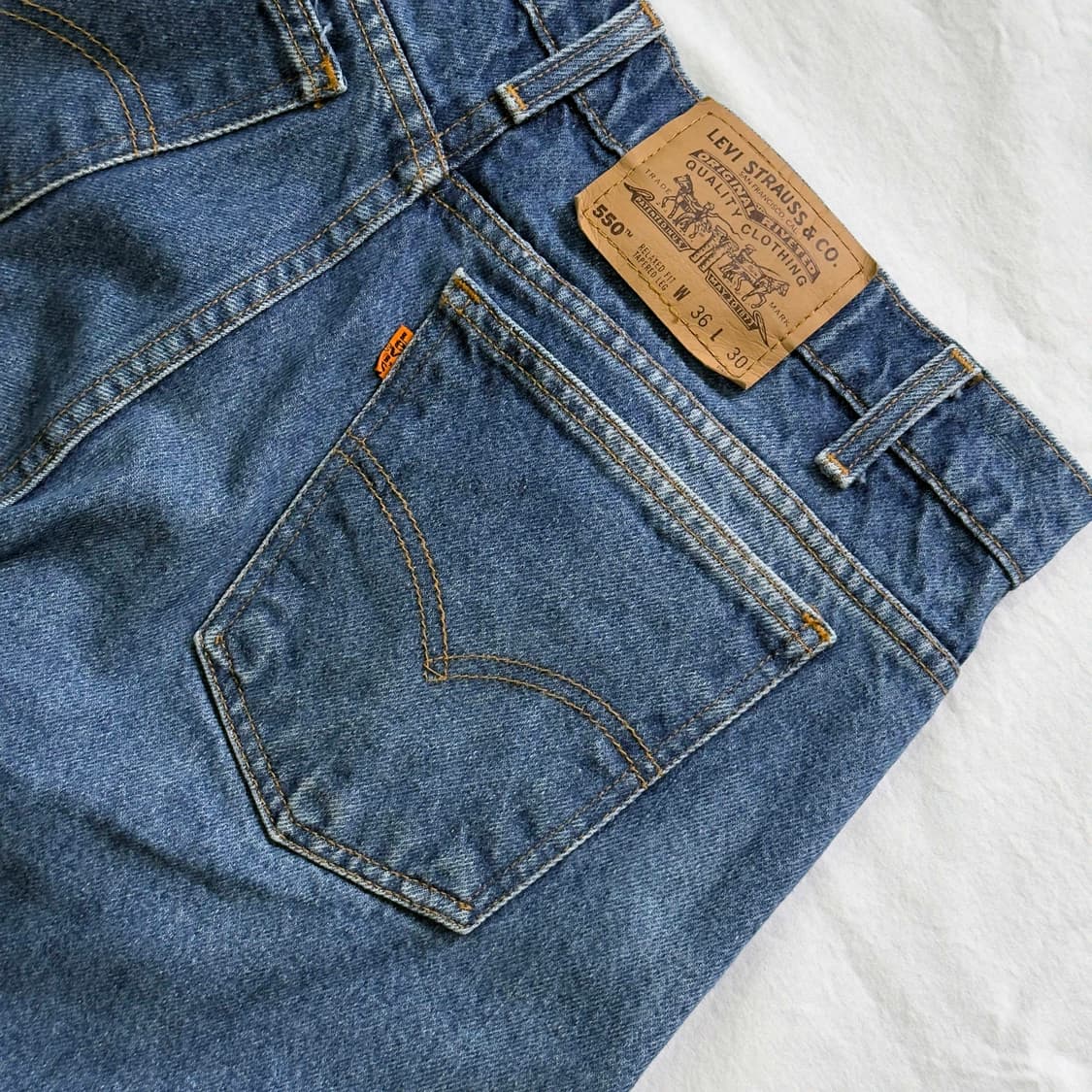 90s 리바이스 550 데님팬츠 W36 L30 상품이미지10