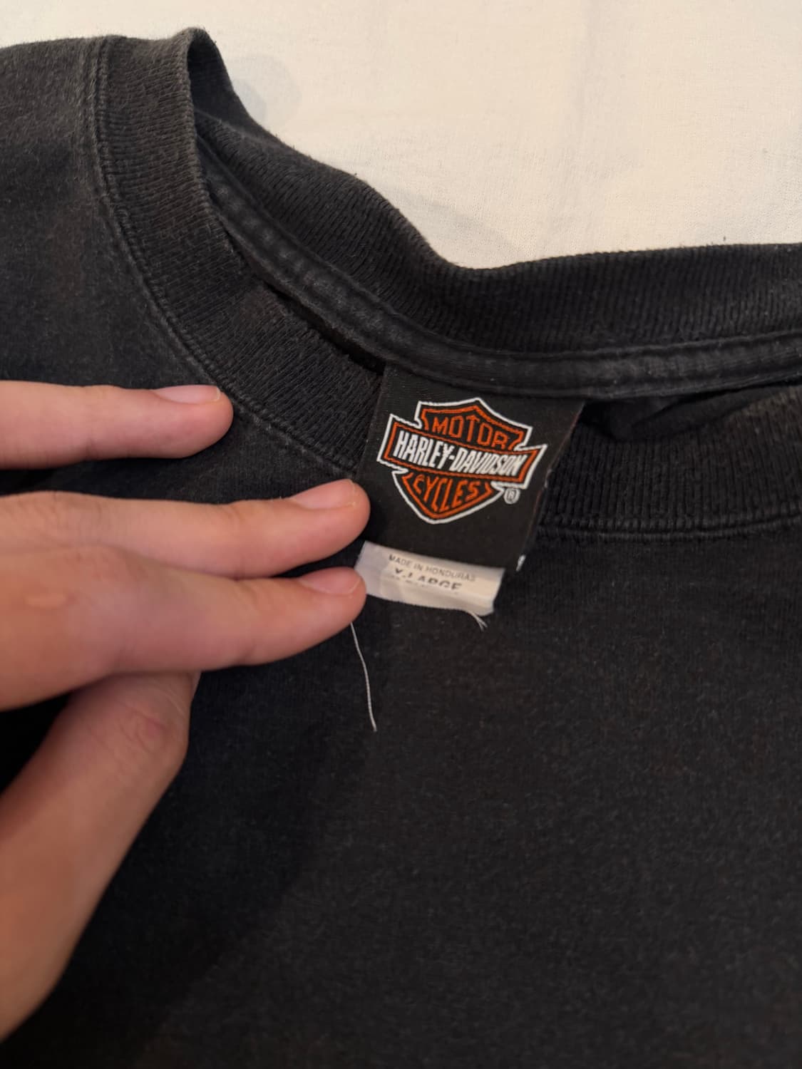 할리데이비슨 코리아 프린팅 빈티지 티셔츠 블랙 상품이미지6
