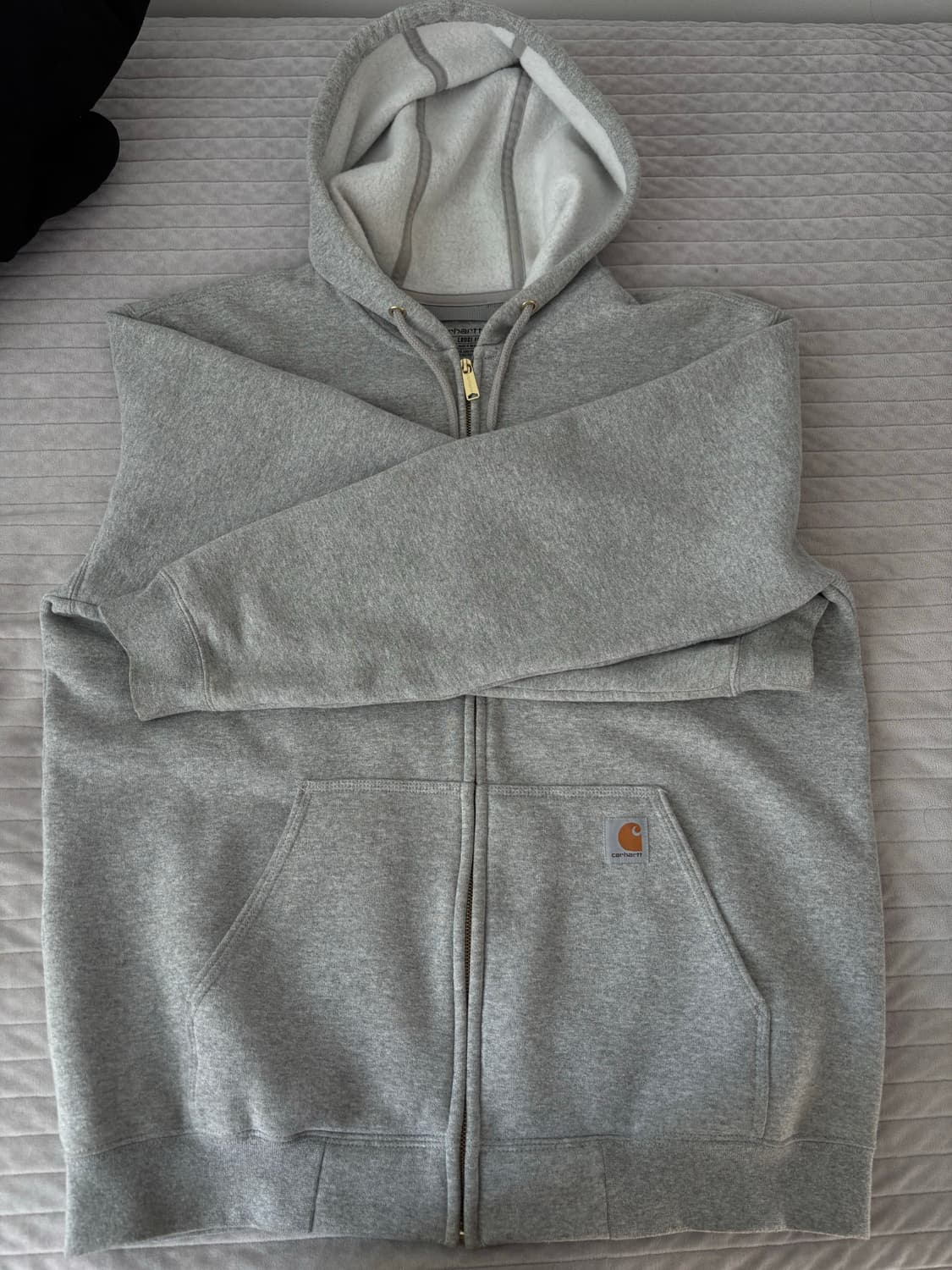 칼하트 루즈 핏 미드웨이트 풀 집 스웨트셔츠 헤더 그레이 상품이미지1