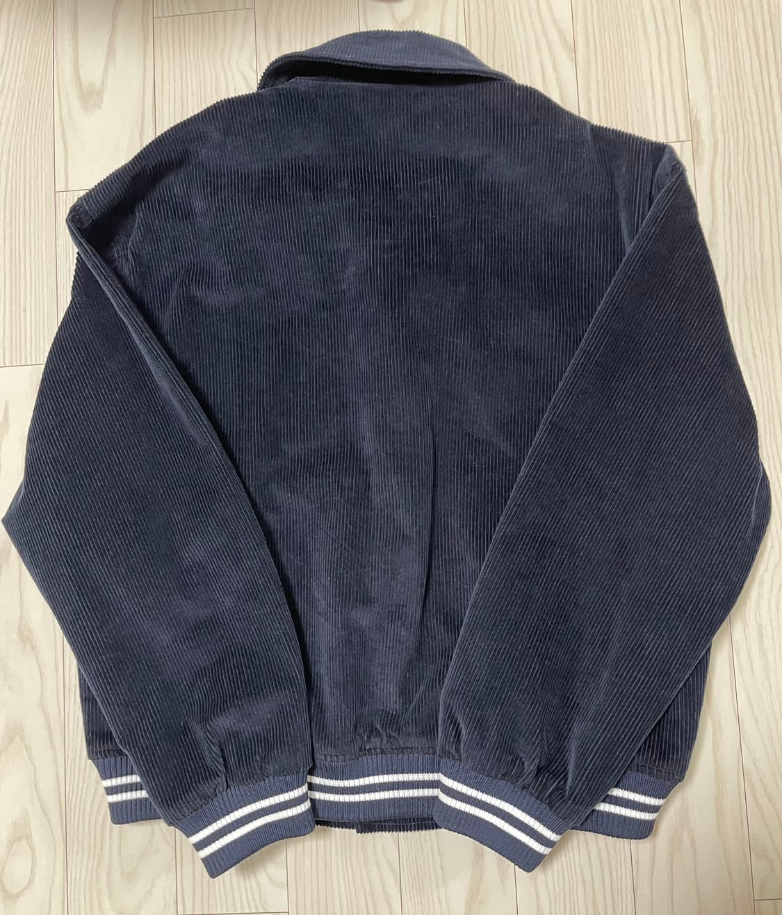 파르티멘토 코듀로이 바시티 자켓 네이비 상품이미지3
