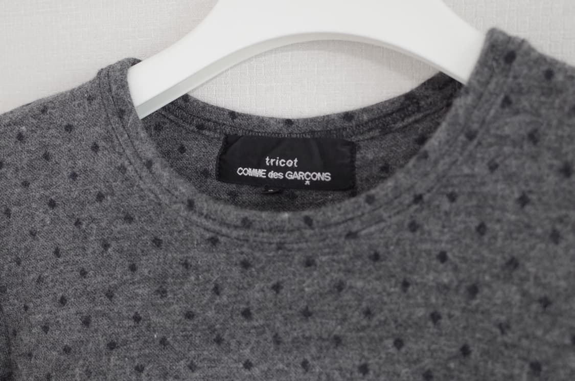 꼼데가르송 트리콧 셔링 블라우스 상품이미지4