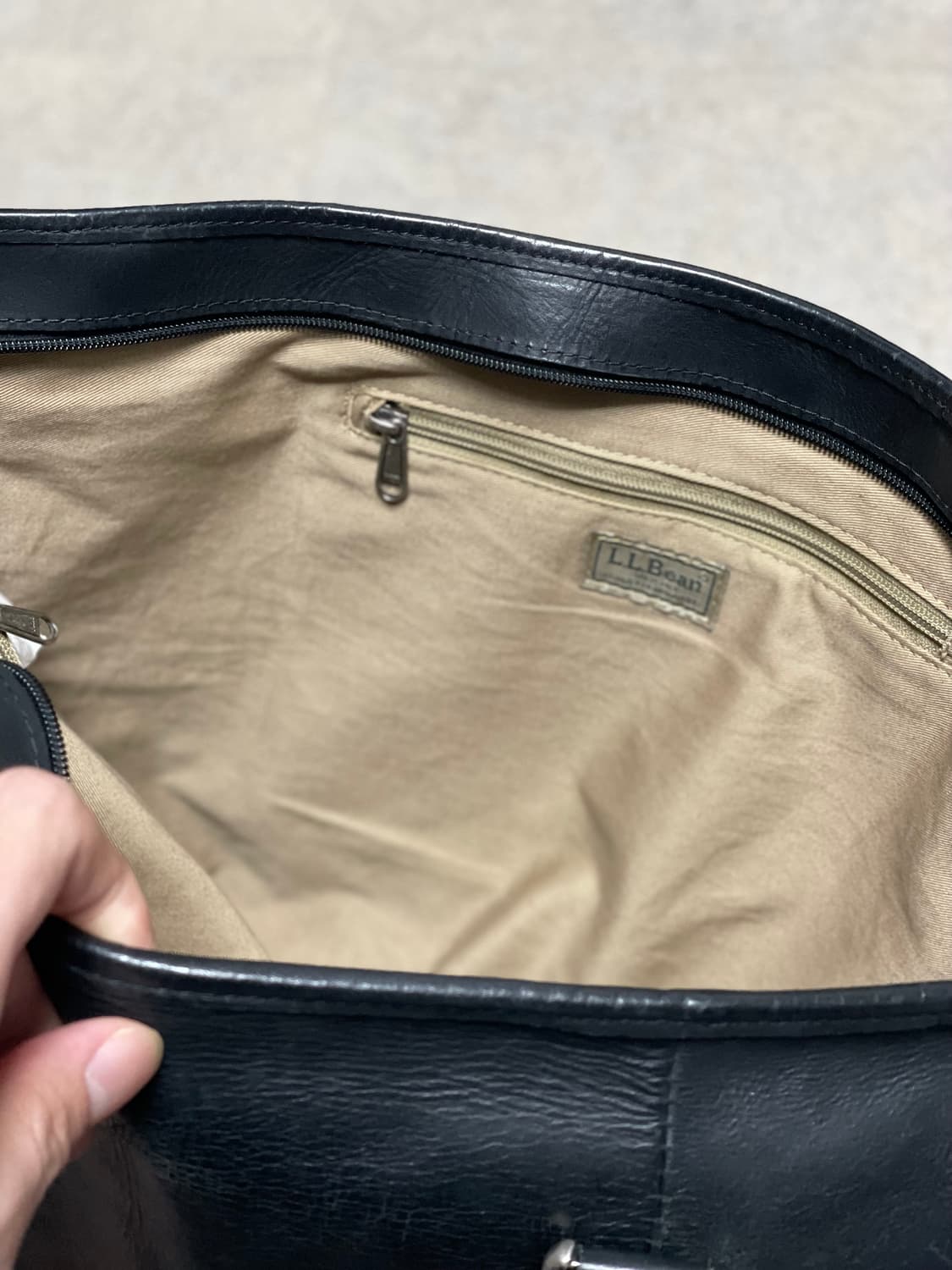 빈티지 엘엘빈 레더 토트백 보트 앤 토트 상품이미지4