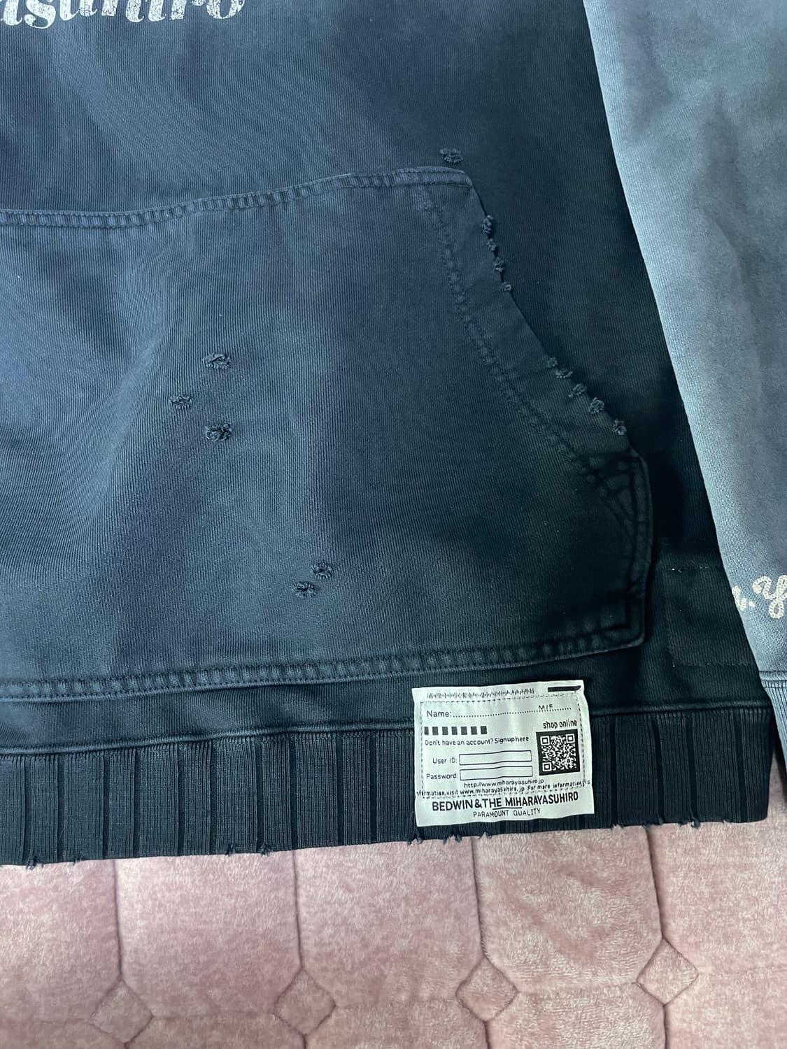 (46사이즈)미하라야스히로 후드티 판매해요 상품이미지7