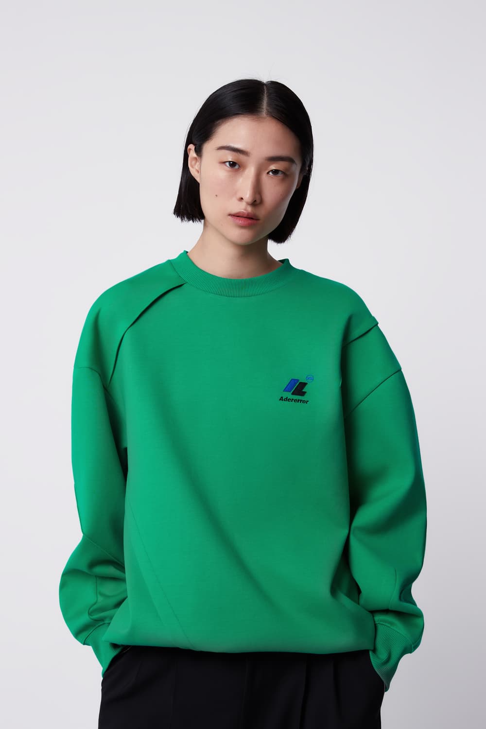 자라 아더에러 오버사이즈드 스웻셔츠 그린 상품이미지2