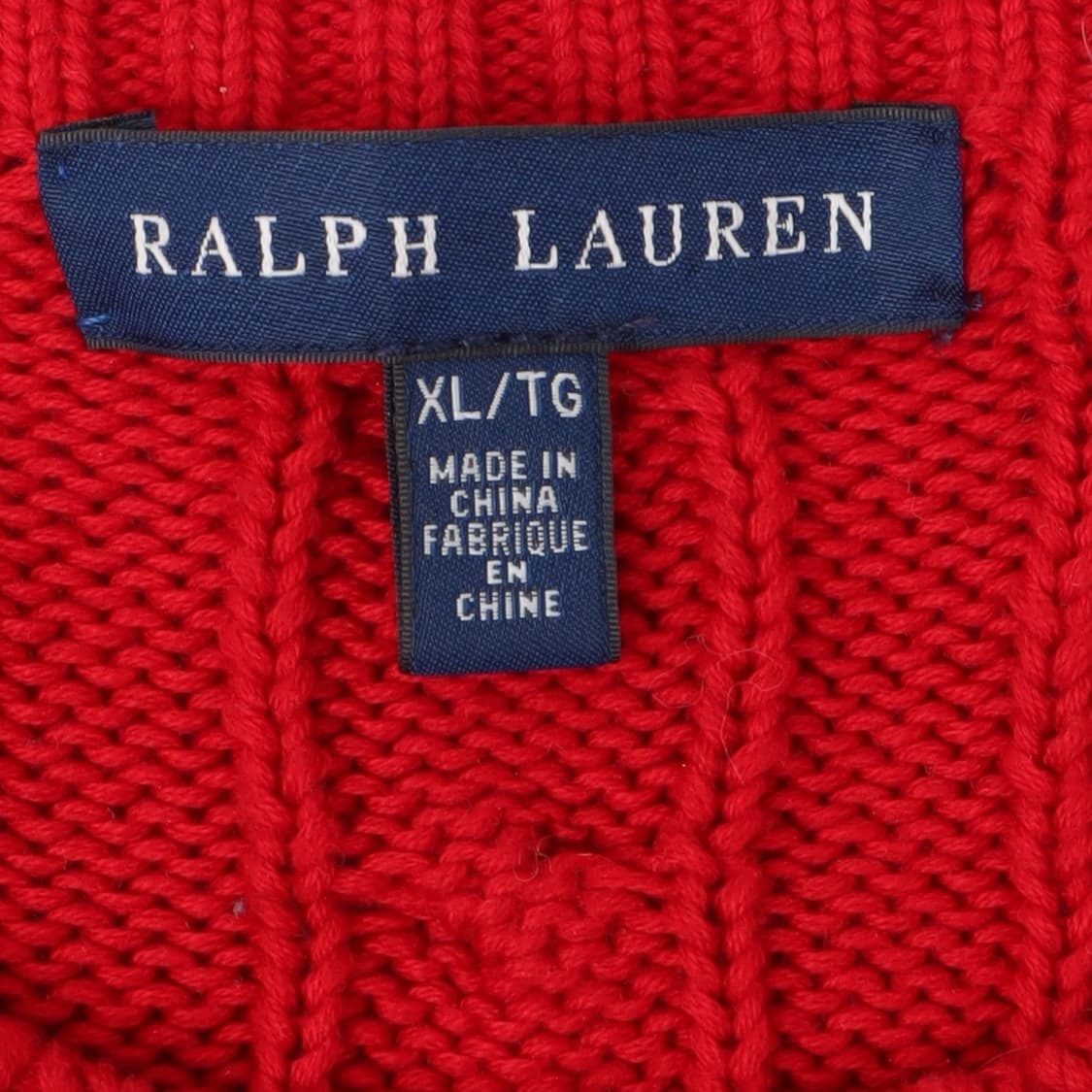 폴로 랄프로렌 레드 코튼 케이블 니트 상품이미지8
